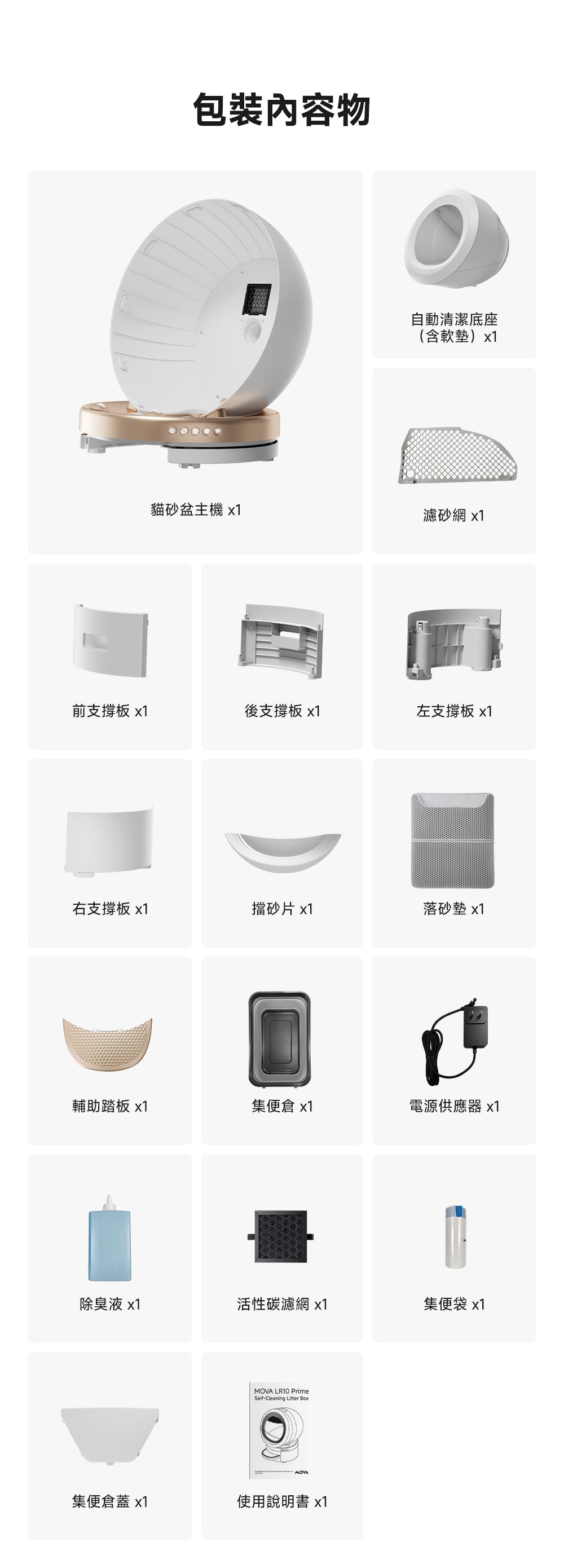 MOVA LR10 Prime 超淨智慧大容量貓砂機-喵星艙