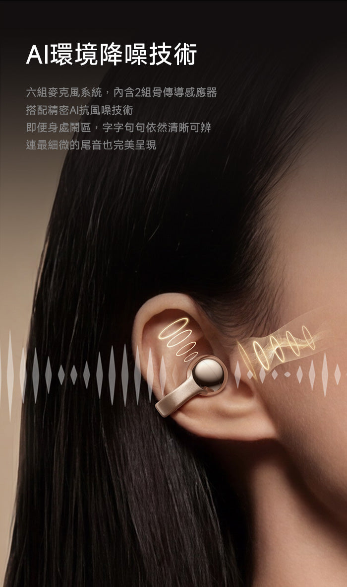 MOVA CLIP PRO 雲感耳夾 AI 翻譯耳機 MOVA-TW