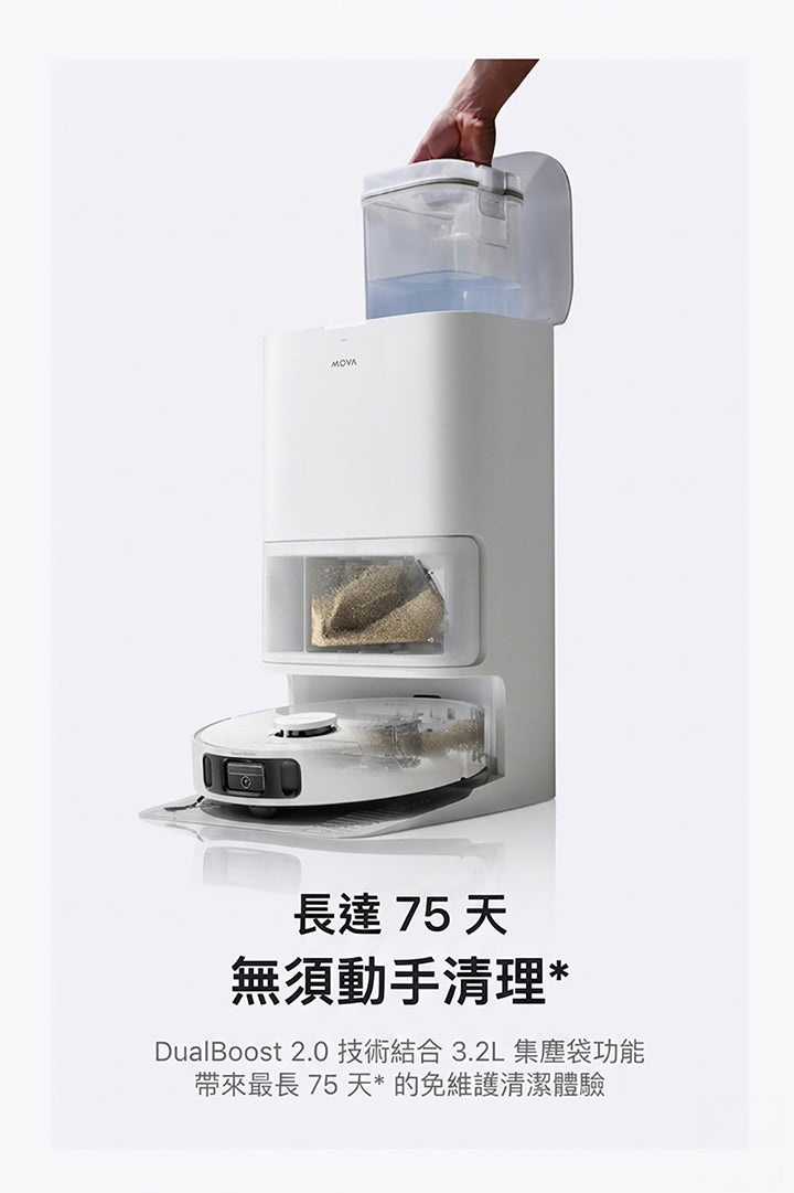 MOVA E40 Ultra 自動集塵掃拖機器人