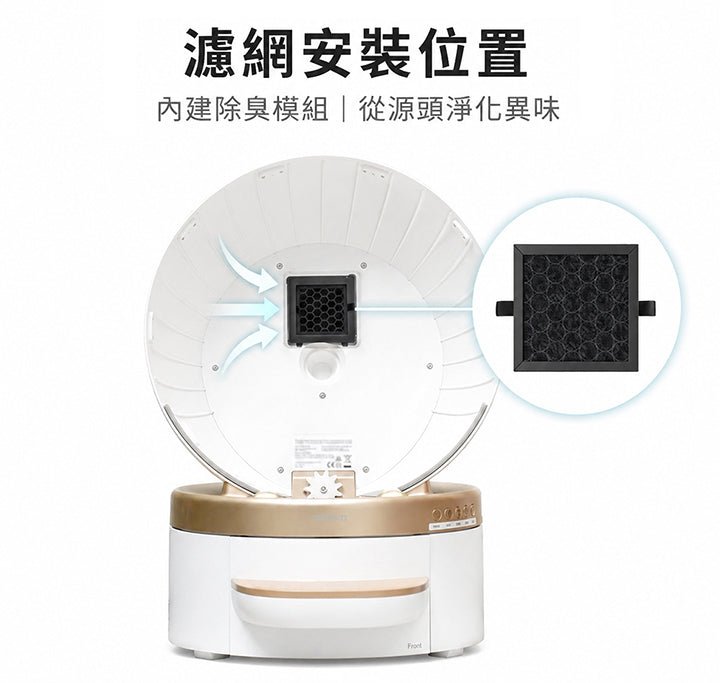 MOVA F10 貓砂機新風濾網(3入) MOVA-TW