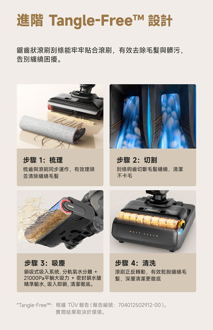 MOVA K30 Pro Mix 多合一自清潔防纏洗地機 MOVA-TW