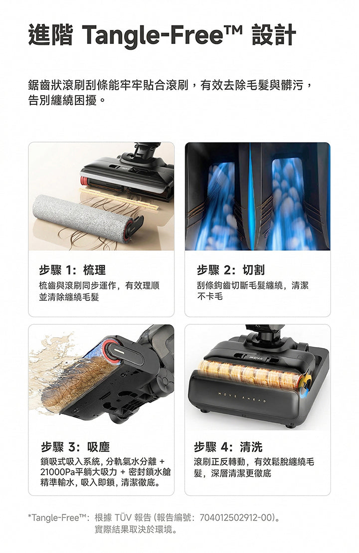 MOVA K30 Pro Mix 多合一自清潔防纏洗地機