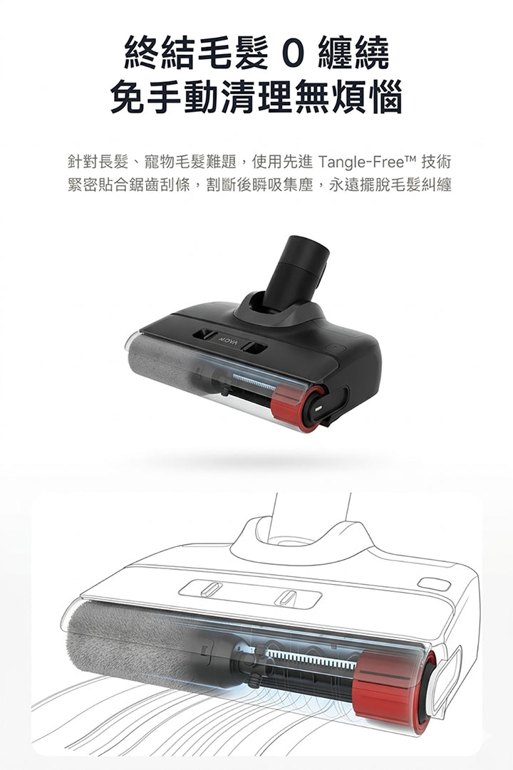 MOVA M10 羽量級防纏平躺洗地機 MOVA-TW