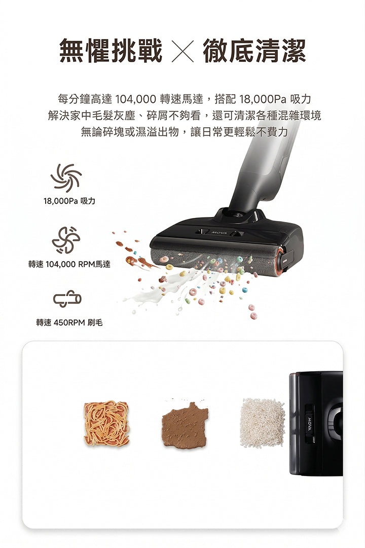 MOVA M10 羽量級防纏平躺洗地機 MOVA-TW
