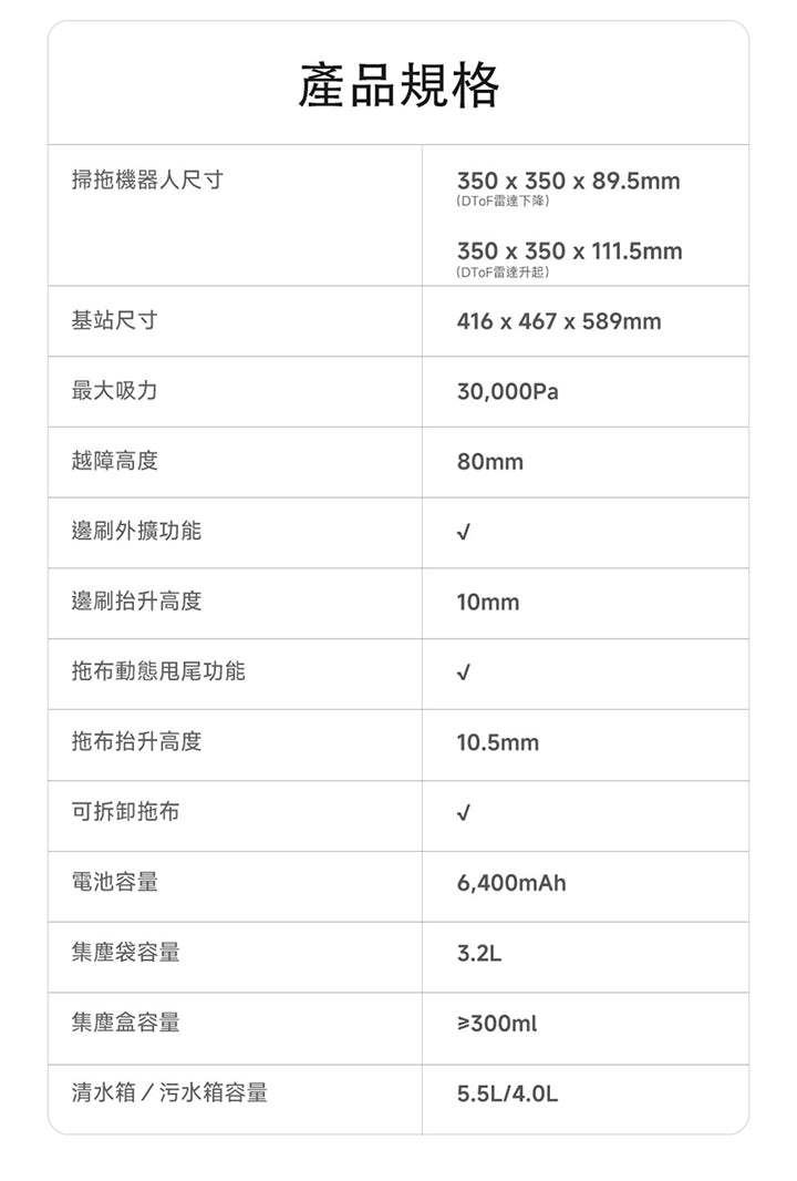 Mobius 60 AI雙機械臂智換拖布掃拖機器人 MOVA-TW