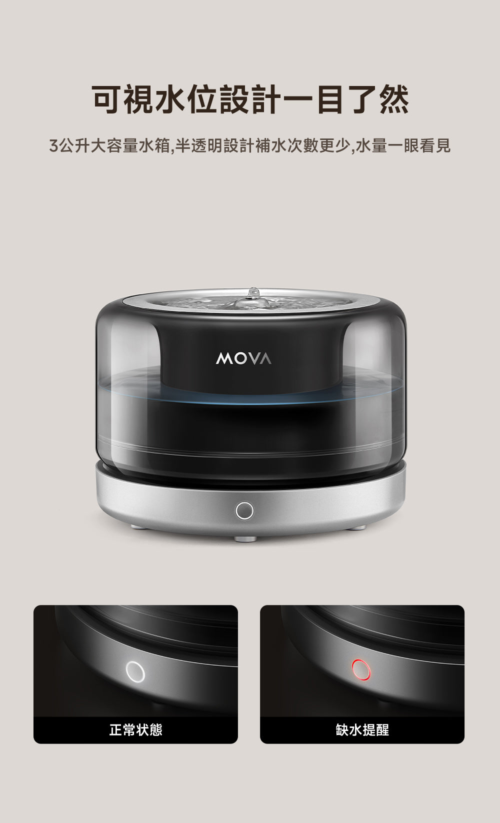 MOVA WF20 Pro 超淨健康寵物飲水器 MOVA-TW