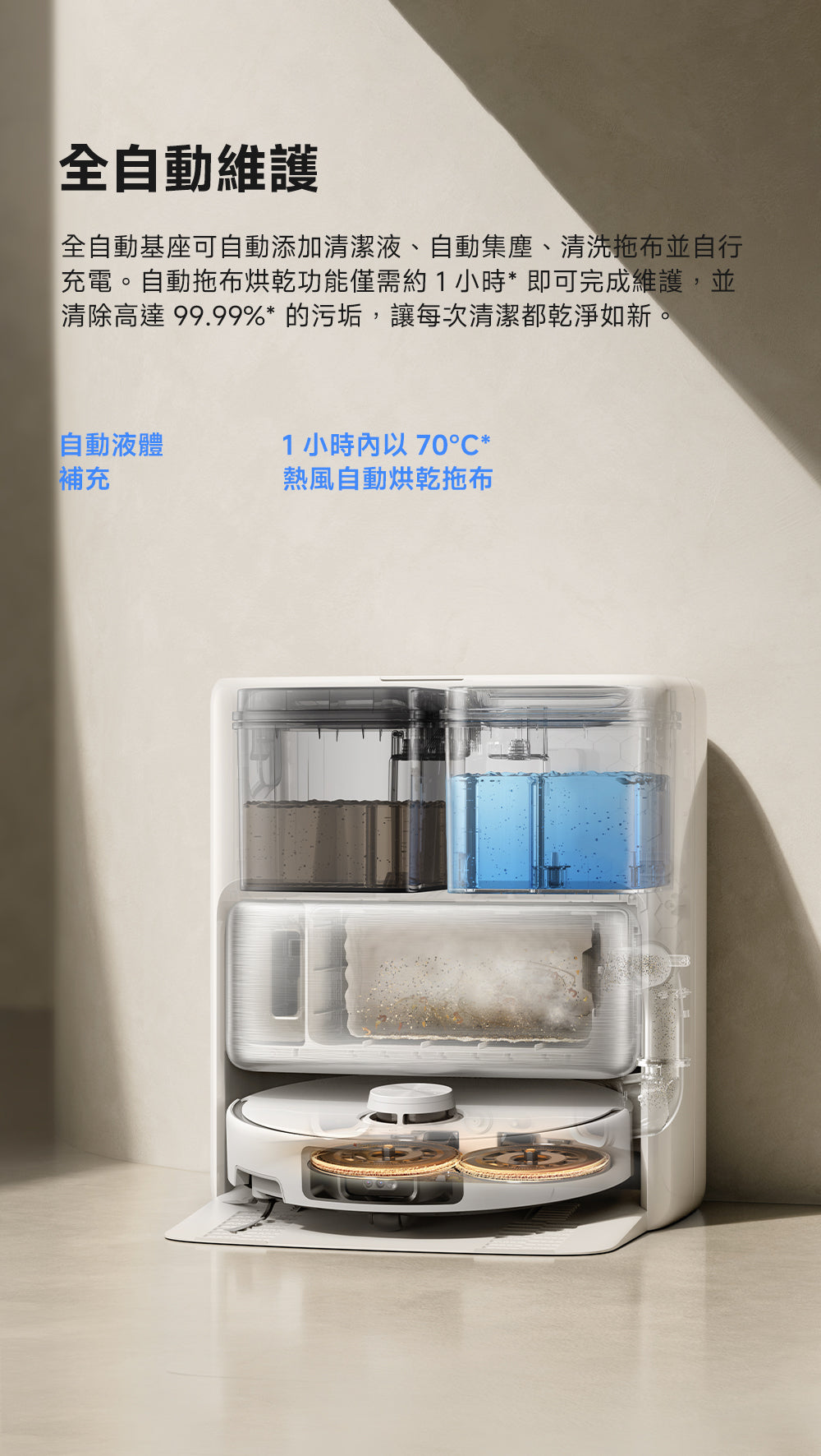 MOVA P70 Pro Ultra 雙機械臂防纏掃拖機器人 MOVA-TW