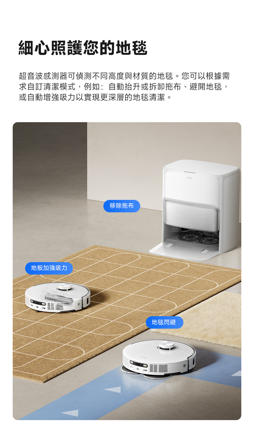 MOVA P70 Pro Ultra 雙機械臂防纏掃拖機器人 MOVA-TW