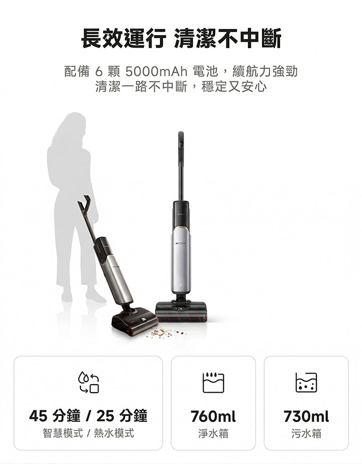 MOVA X4 Pro 熱水噴洗旗艦洗地機 MOVA-TW