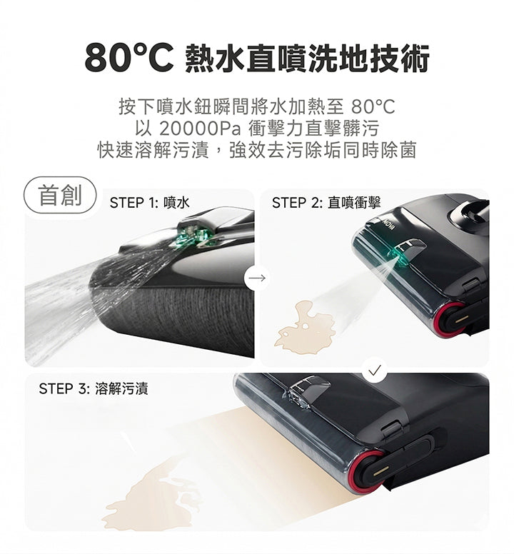 MOVA X4 Pro 熱水噴洗旗艦洗地機 MOVA-TW
