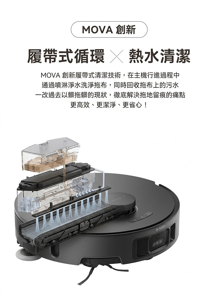 MOVA Z50 Ultra 履帶式熱活水循環掃拖機 MOVA-TW