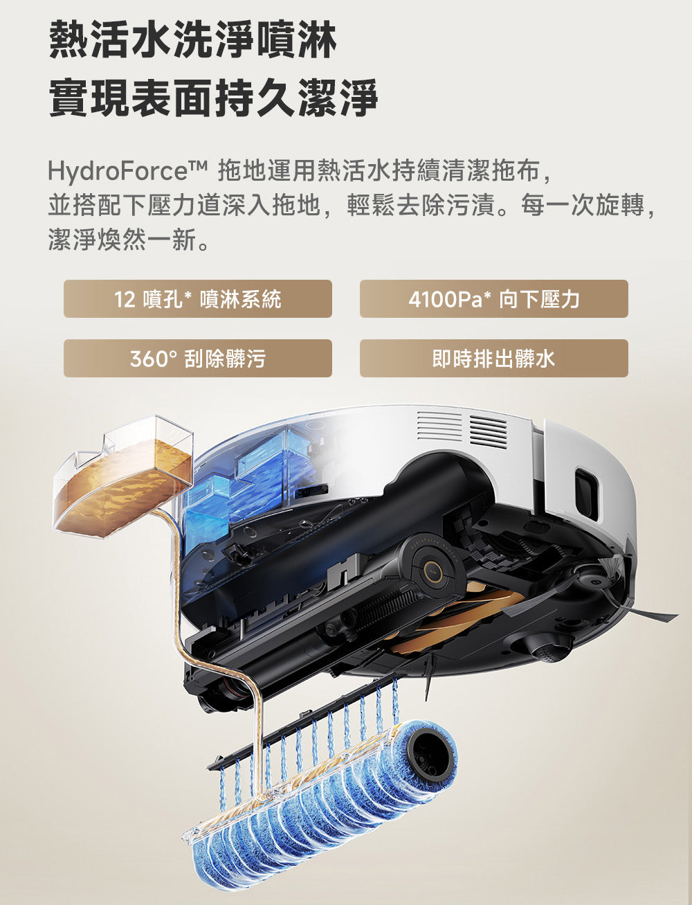 MOVA Z60 Roller 滾筒活水循環掃拖機 MOVA-TW